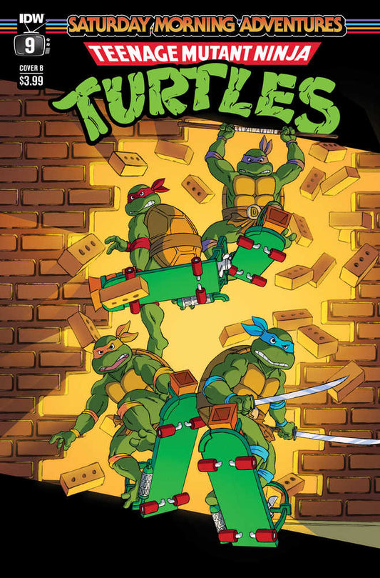 Teenage Mutant Ninja Turtles Saturday Morning Adventure 2023 #9 Cover B Schoening