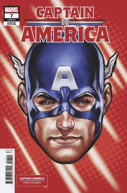 Captain America #7 Mark Brooks Headshot Variant