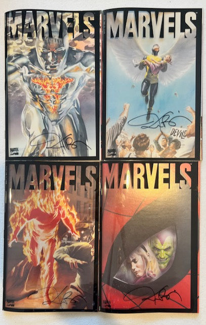 Marvels 1-4 Signed by Busiek