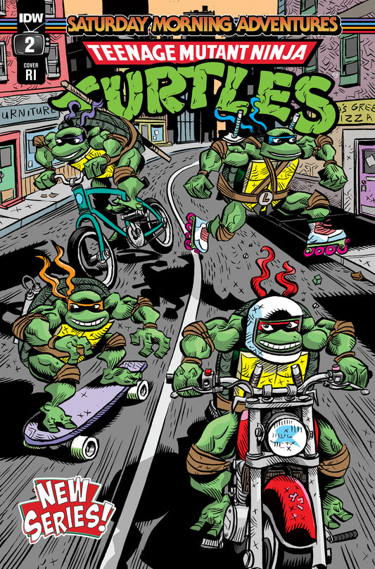 Teenage Mutant Ninja Turtles: Saturday Morning Adventures (2023-) #2 Variant Ri (10) (Lawson)
