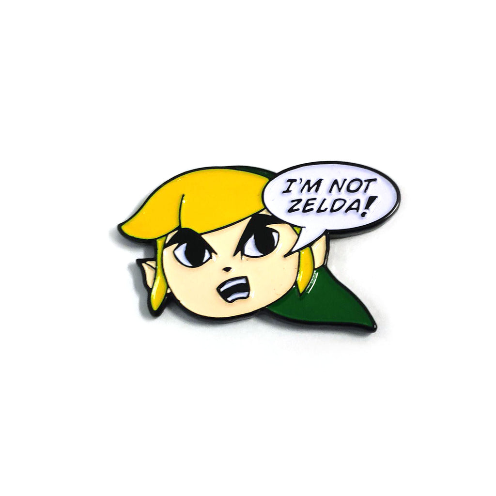 I'm Not Zelda Enamel Pin