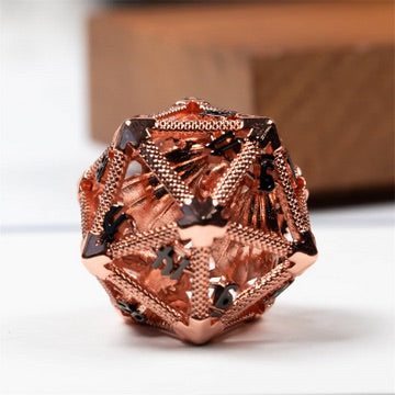 Hollow Dragon Keep D20 - Rose Gold