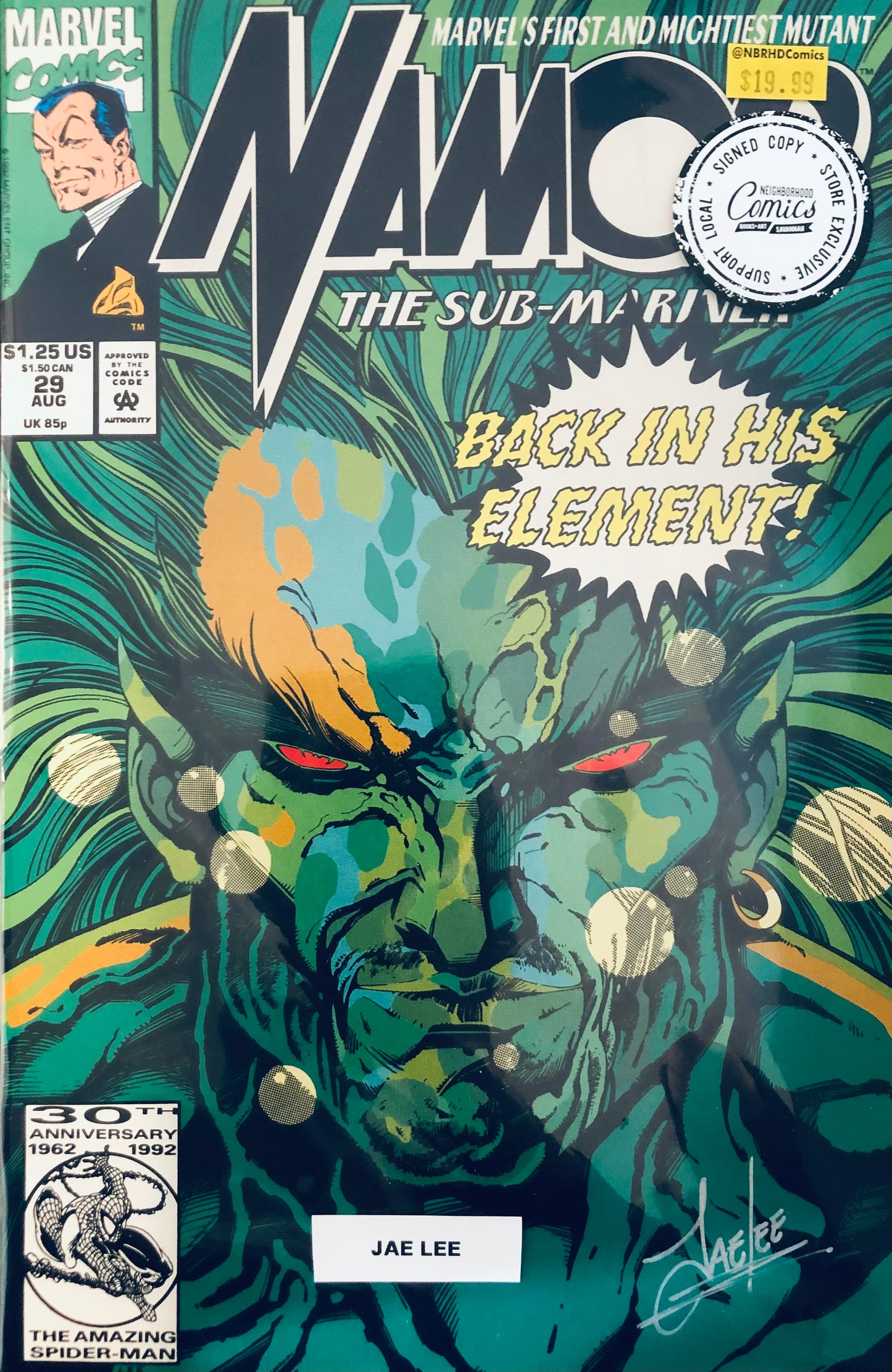 Namor The Sub-Mariner #29, Jae Lee (Signed)