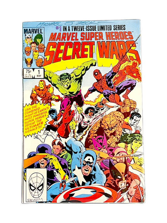 Marvel Super Heroes Secret Wars #1 - Signed Zeck & Beatty