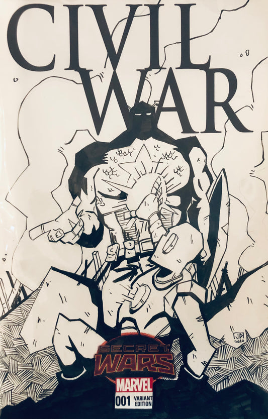 Secret Wars #1: Jacob Dudek Sketch Cover