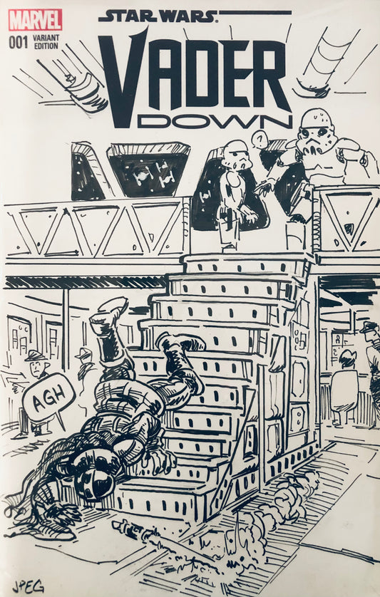 Star Wars Vader Down #1: John Golden Sketch Cover