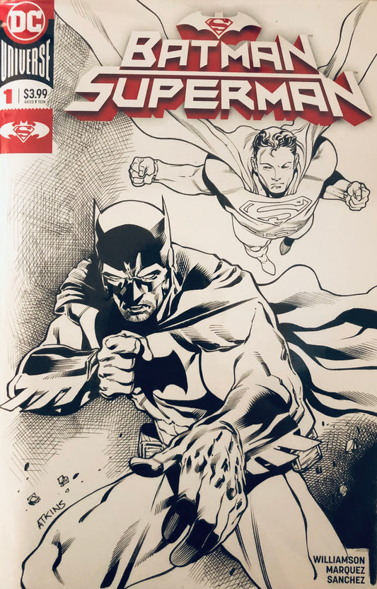 Batman Superman #1: Robert Atkins Sketch Cover
