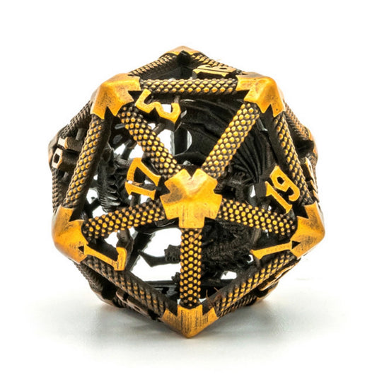 Hollow Dragon Keep D20 - Gold