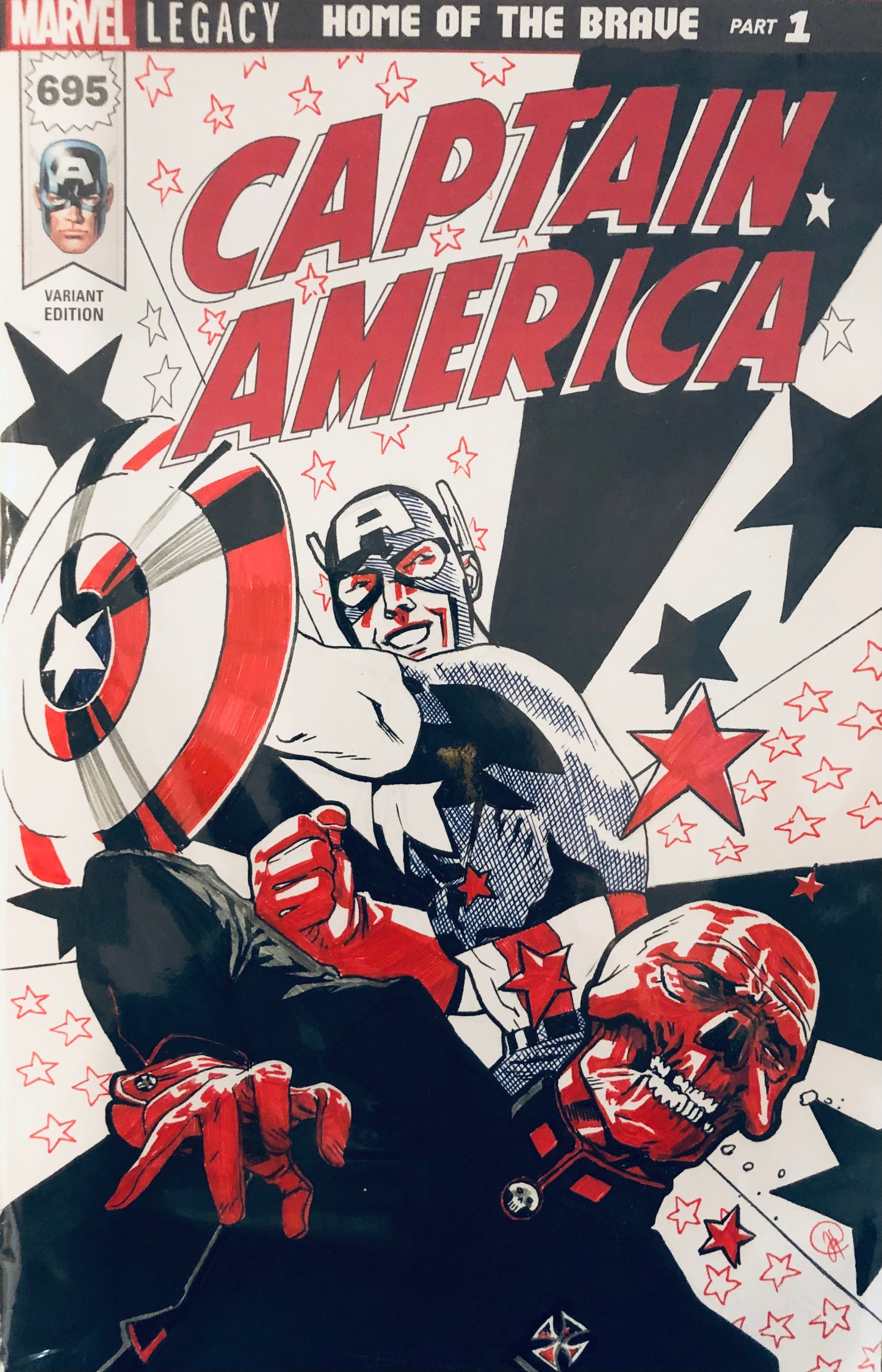Captain America #695: Joshua Hood Sketch Cover